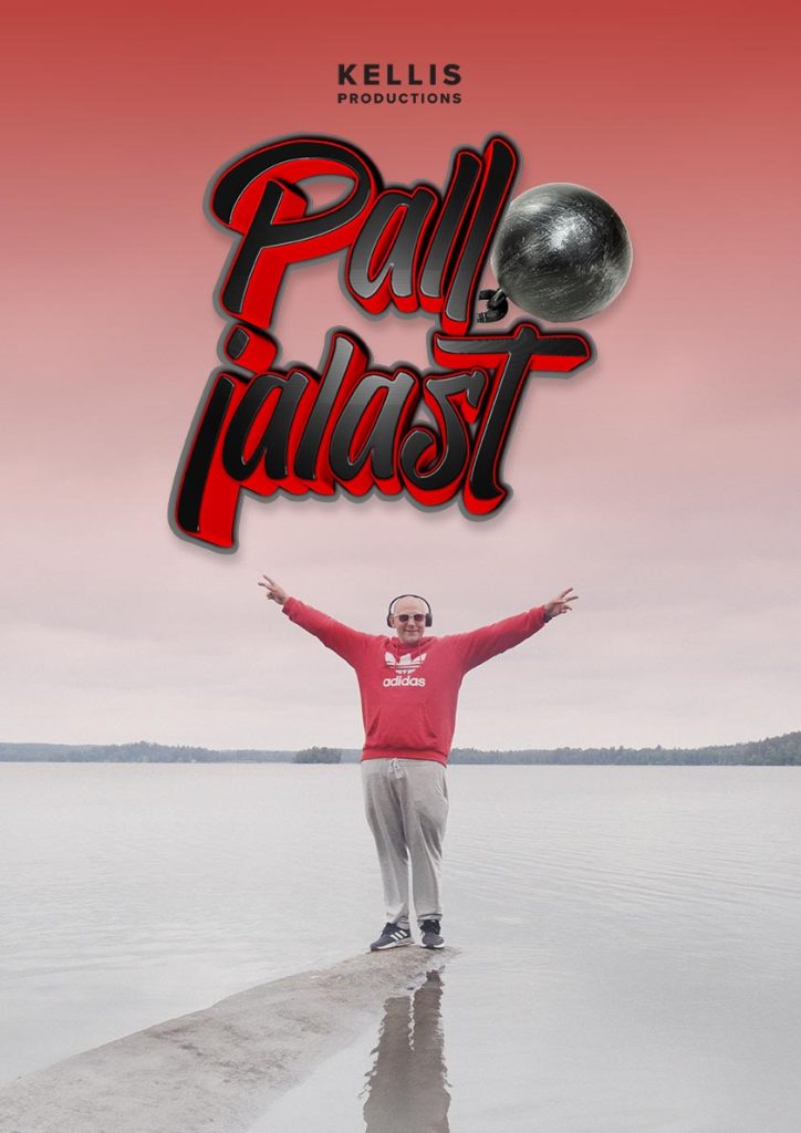 Pallo jalast -posteri, jossa sarjan päähenkilö Joona Hirvonen poseeraa.